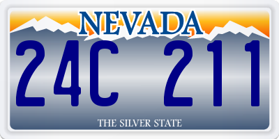 NV license plate 24C211