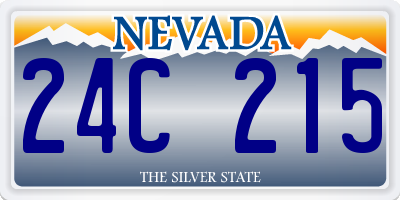 NV license plate 24C215