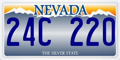 NV license plate 24C220