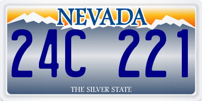 NV license plate 24C221