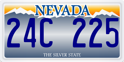 NV license plate 24C225