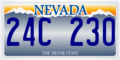 NV license plate 24C230