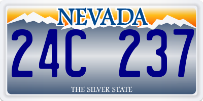 NV license plate 24C237