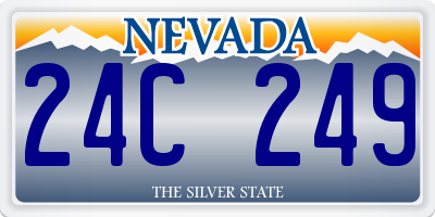 NV license plate 24C249
