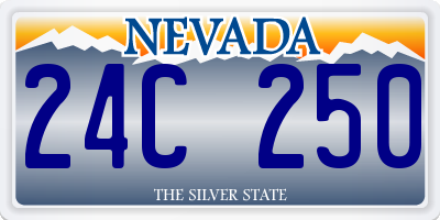 NV license plate 24C250