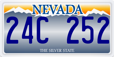 NV license plate 24C252