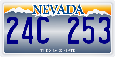 NV license plate 24C253