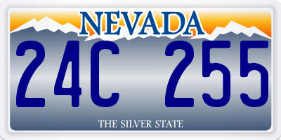 NV license plate 24C255