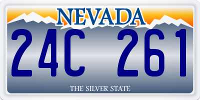 NV license plate 24C261