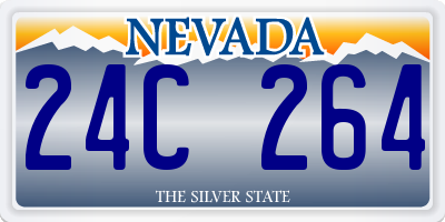 NV license plate 24C264