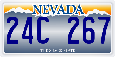 NV license plate 24C267