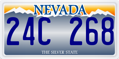 NV license plate 24C268