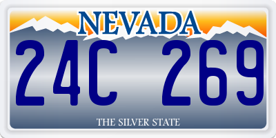 NV license plate 24C269