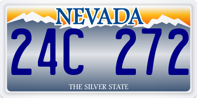 NV license plate 24C272