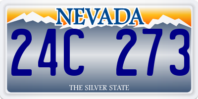 NV license plate 24C273