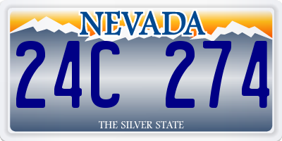 NV license plate 24C274