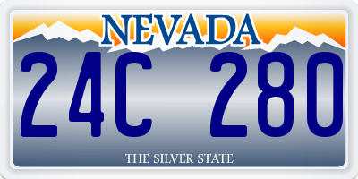 NV license plate 24C280