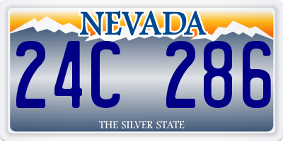 NV license plate 24C286