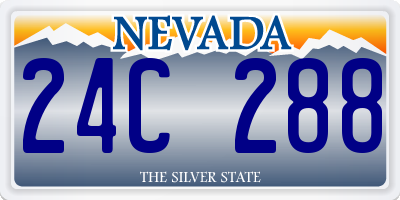 NV license plate 24C288