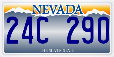 NV license plate 24C290