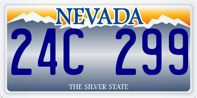 NV license plate 24C299