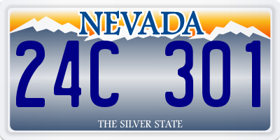 NV license plate 24C301