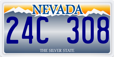 NV license plate 24C308