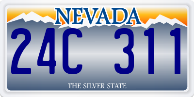 NV license plate 24C311