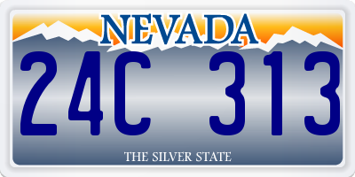 NV license plate 24C313