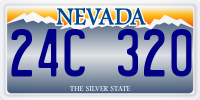 NV license plate 24C320