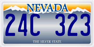NV license plate 24C323