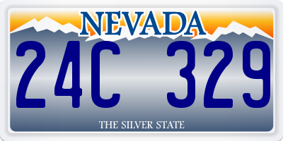 NV license plate 24C329