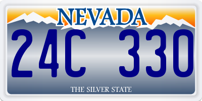 NV license plate 24C330