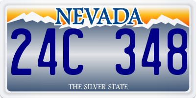 NV license plate 24C348