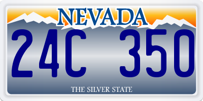NV license plate 24C350