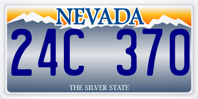 NV license plate 24C370