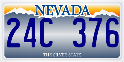 NV license plate 24C376