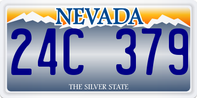 NV license plate 24C379