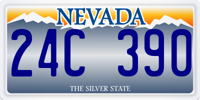 NV license plate 24C390