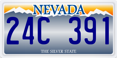 NV license plate 24C391