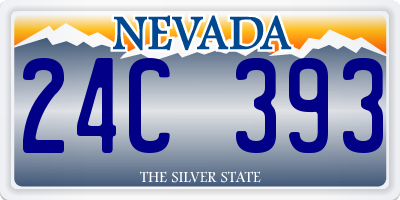 NV license plate 24C393