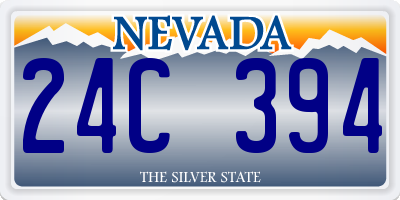 NV license plate 24C394