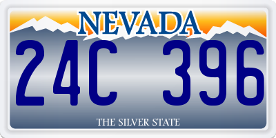 NV license plate 24C396