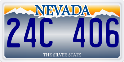 NV license plate 24C406