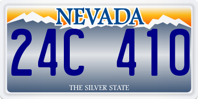 NV license plate 24C410