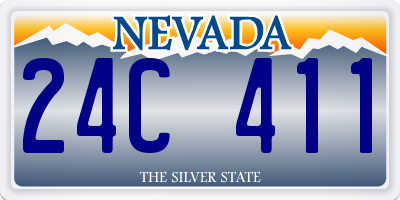 NV license plate 24C411