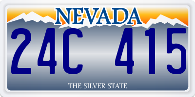 NV license plate 24C415