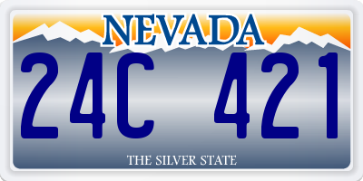 NV license plate 24C421