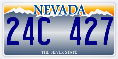 NV license plate 24C427