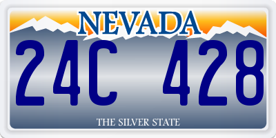 NV license plate 24C428
